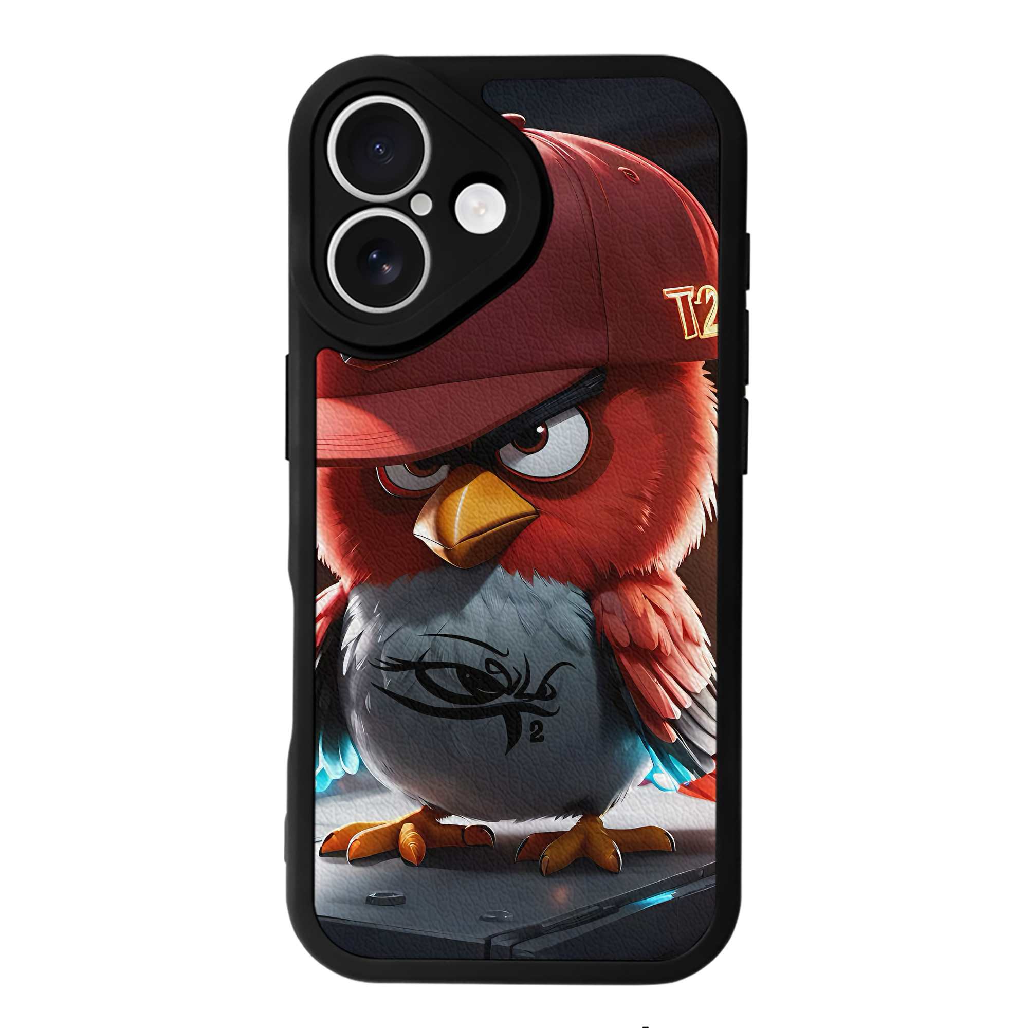 （画像用） Angry Birds アングリーバード 【iPhone 16シリーズ対応】シリコンスマホケース（レザー調） 材質：シリコン